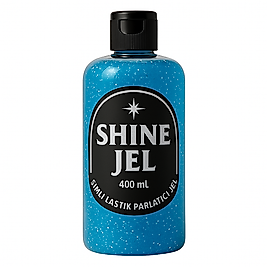 Shine Simli Lastik Parlatıcı Jel 400 ml (Gümüş)
