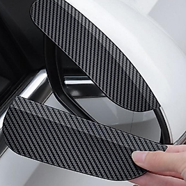 Araba Ayna Yağmur Koruyucu Siper Karbon Desenli 2'li