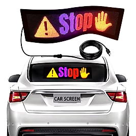 Kişiselleştirilebilir Matrix Car LED Ekran (37x9cm)