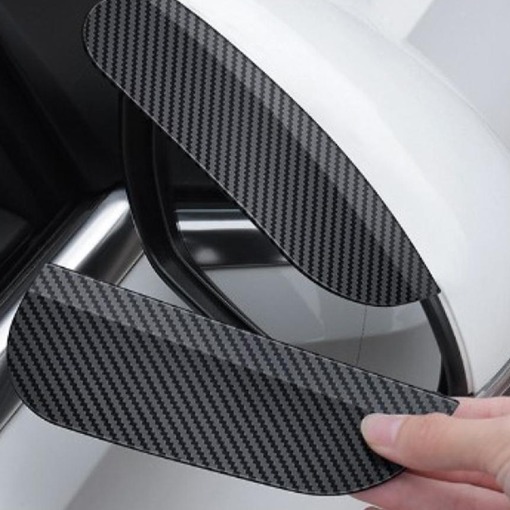 Araba Ayna Yağmur Koruyucu Siper Karbon Desenli 2'li