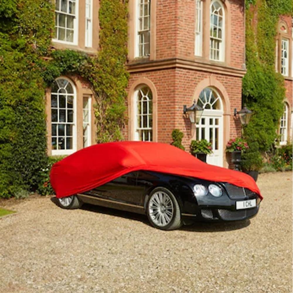 Oto Branda Otomobil Örtü Penye Lüks Yıkanabilir Logosuz Kırmızı